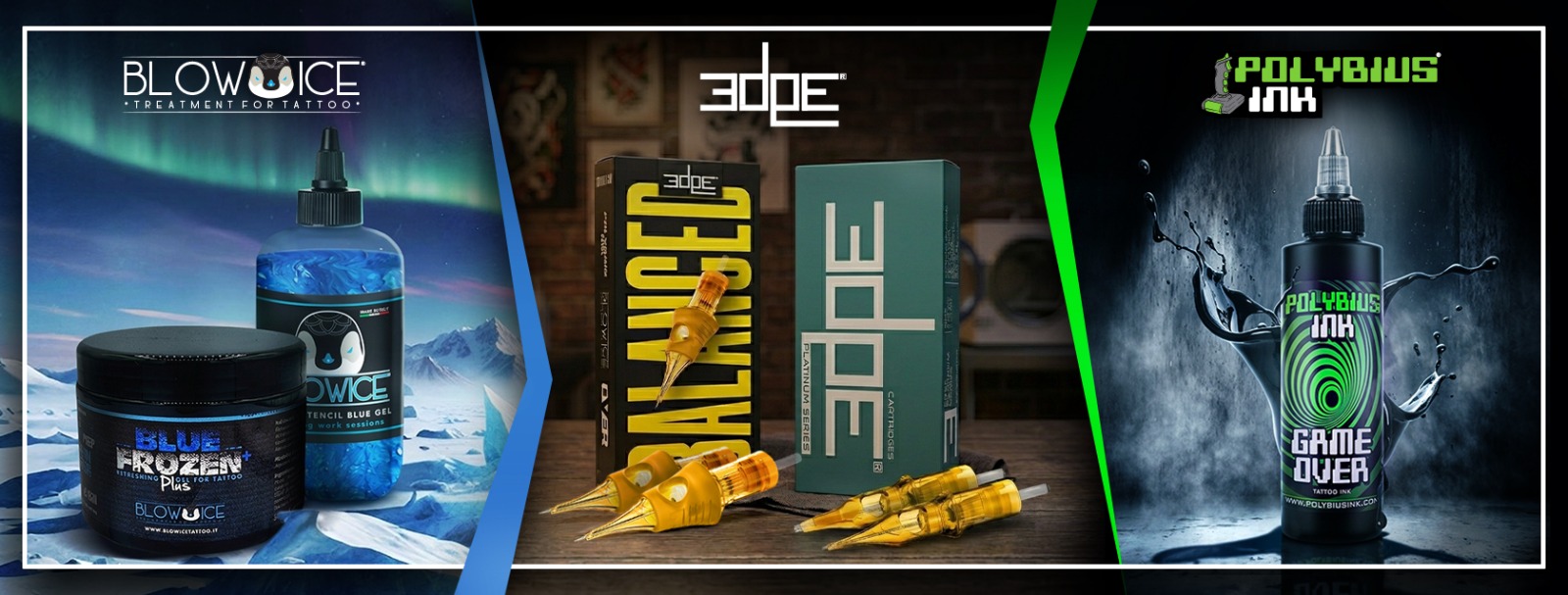 SLIDE POLYBIUS INK TATTOO BLOWICE EDGE DIVISION INK CARTRIDGE